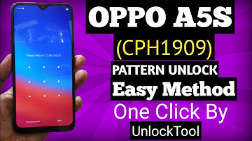 OPPO A5S (CPH1909) Pattern Unlock One Click By UnlockTool 2022 Very Easy Method |||