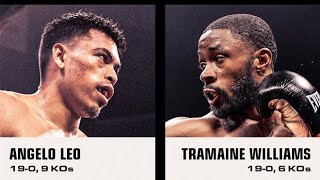 ANGELO LEO VS TRAMAINE WILLIAMS LIVE FIGHT REACTION\/COMMENTARY