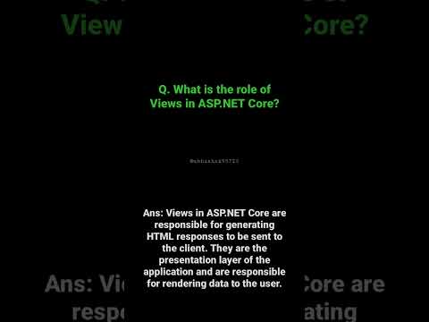 Views in ASP.NET Core 👩‍💻 #shorts