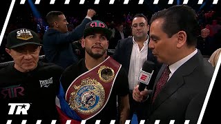 Robeisy Ramirez Reacts to Beating Isaac Dogboe \& Winning Featherweight Title | POST-FIGHT INTERVIEW