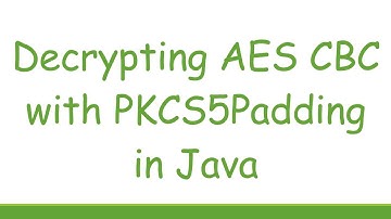 Decrypting AES CBC with PKCS5Padding in Java