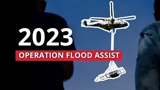 Army Helicopter Lifts Barge Trailer Across Fitzroy River