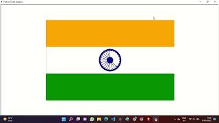 Making Indian Flag using Python