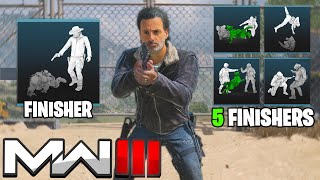 MW3 - Rick Grimes Battlepass (5 Finishers, Voice Lines)
