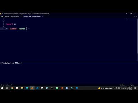 hide files using python