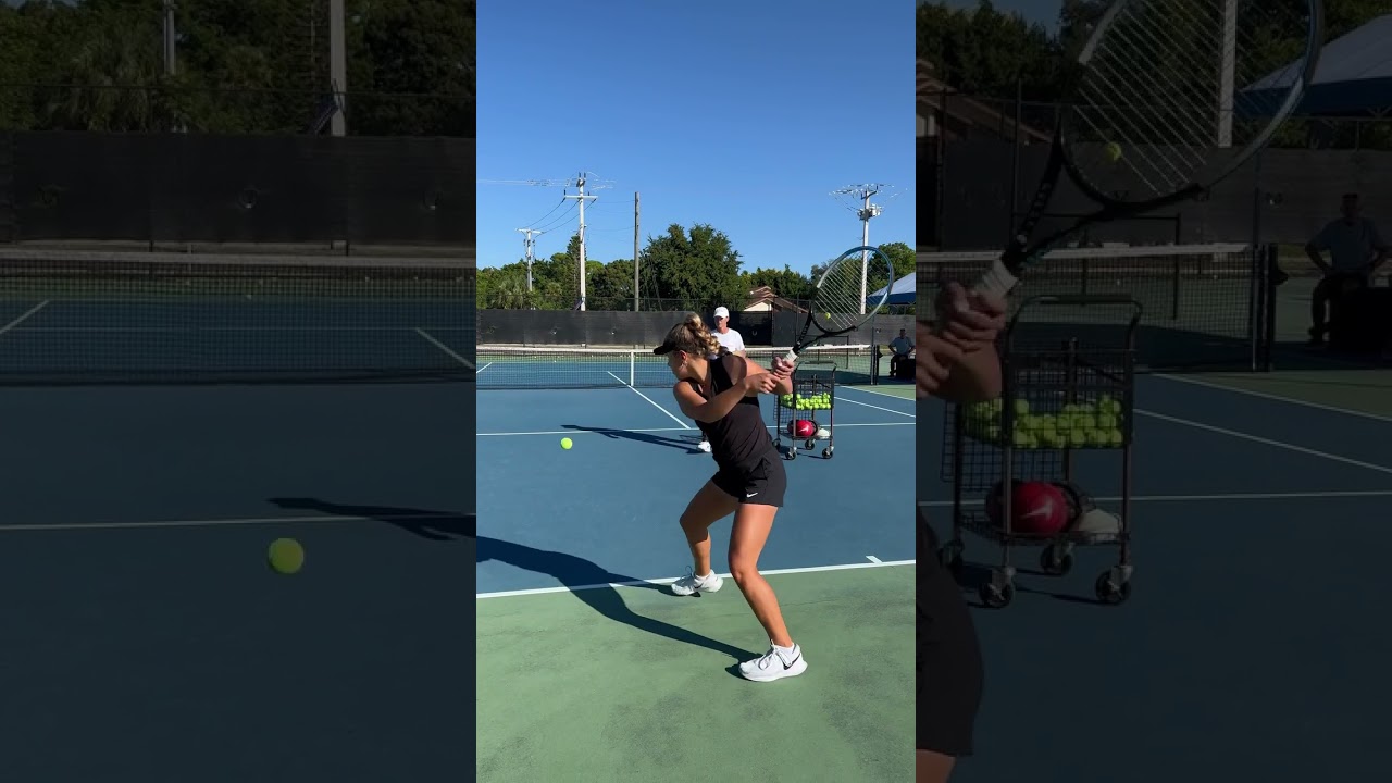 ⚡Two-handed backhand ⚡ | Tennis player