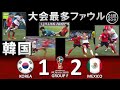 [韓国、大会最多ファウル!!!] 韓国 vs メキシコ FIFAワールドカップ2018ロシア大会 ハイライト