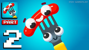 Fork N Sausage - Gameplay Walkthrough Part 2 — Relax, Laugh & Play | ASMR Best Mobile Game Moments