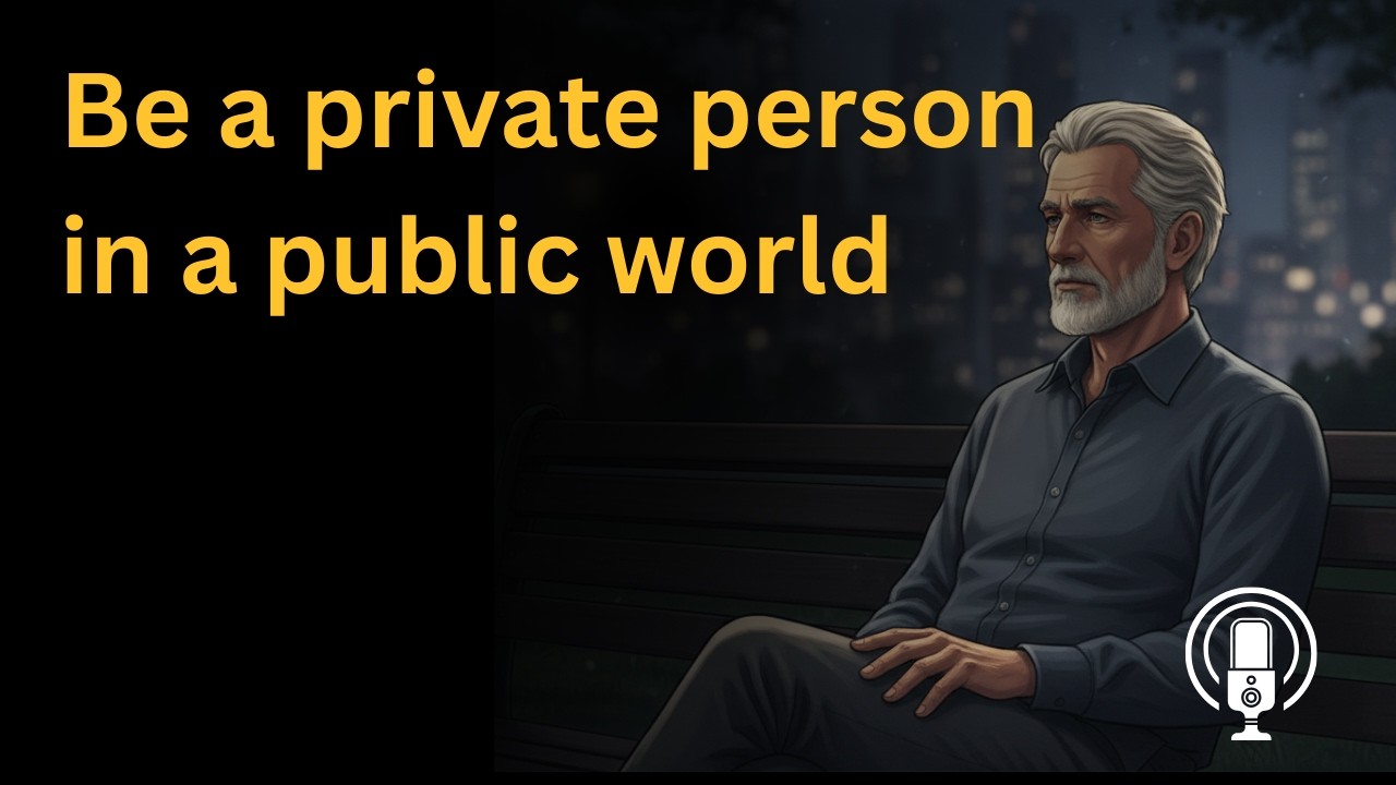 Be a private person in a public world