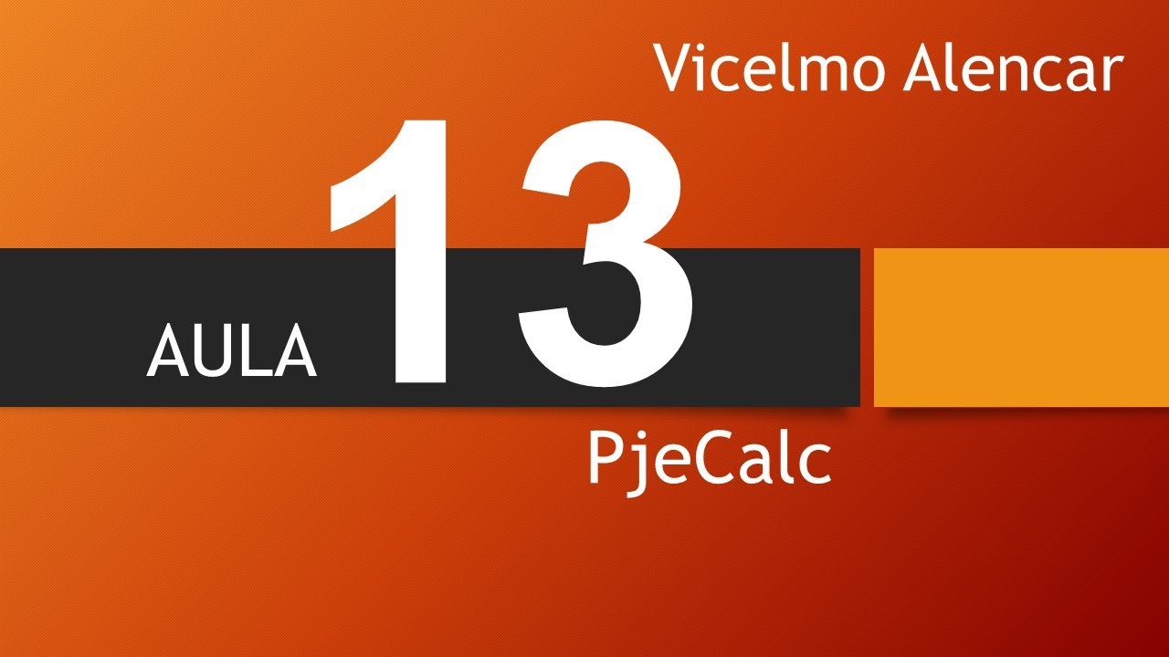 Aula 13 PjeCalc Cartão de ponto