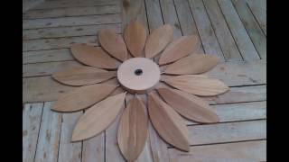 whirligigs sunflowers (beech wood)