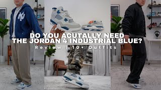 Jordan 4 Military Industrial Blue Outfit Review | Must-Have or just hype?