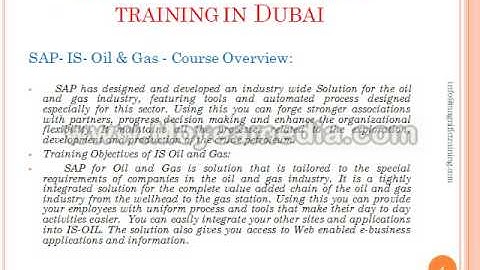 sap oil and gas online training