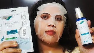 New DermDoc Sheet Mask And Anti Acne Face toner honest review and demo||Affordable skin care