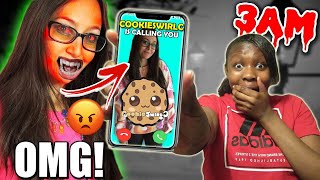 DO NOT CALL CookieSwirlC AT 3AM OMFG SHE ANSWERED & WAS SO MAD ( Cookie Swirl C Face Reveal )