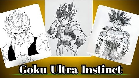 How to draw Goku Ultra instinct | Goku drawing step by step | anime drawing for beginners