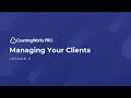 Managing Your Clients in ClientHub