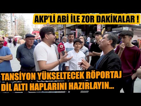 Dil altı haplarınızı hazırlayın !  AKP'lilerle zor dakikalar !  Muhabir hepsini tek tek tuş etti...