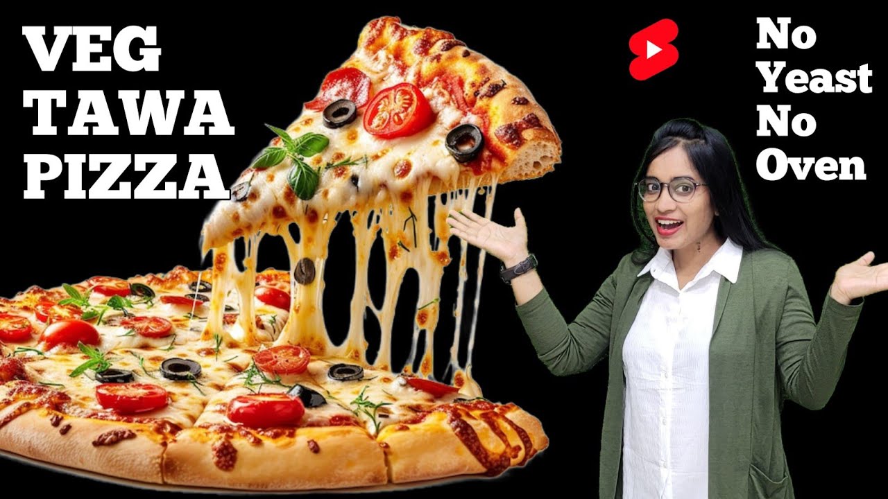 Tawa Pizza|तवा पिज़्ज़ा रेसिपी।|Pizza At Home Without Oven Without ...