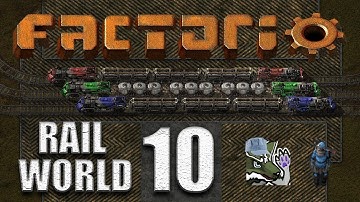 Factorio [0.17] - Rail World Ep. 10 - Now feat. actual rails!