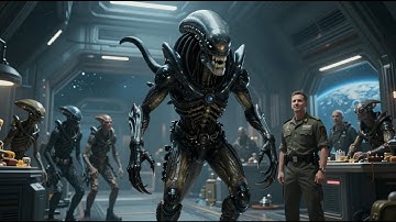 The Predator Scanned the Crowd for Prey — Then Backed Away When It Saw the Human | A Scifi SpaceOrcs