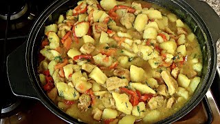 Вкусное Жаркое По-Домашнему из Свинины Вкусное Жаркое По-Домашнему из Свинины