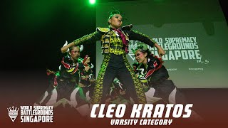 CLEO KRATOS (1st Place) | Varsity Division | WSB Singapore 2023