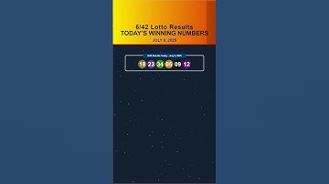 6/42 Lotto Results Today | July 8, 2025 #642LottoResult #Lotto642Today #642LottoResultJuly82025