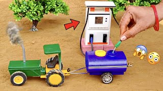 diy tractor mini petrol pump science project @MiniCreative1 @KeepVilla