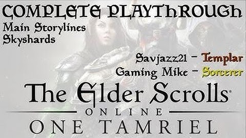 Elder Scrolls Online: Main Quest & DLC Prologue Character Creation