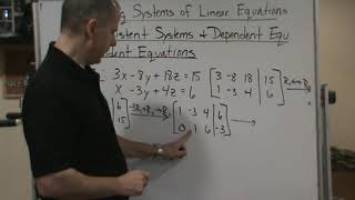 MTH122 College Algebra Sec 6 2 Solve Sys of Lin Equ Inconsistent Sys & Dep Equ Dep Equ Ex3