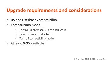 Contro-M Enterprise Manager in-place upgrade from 9.18 to 9.19