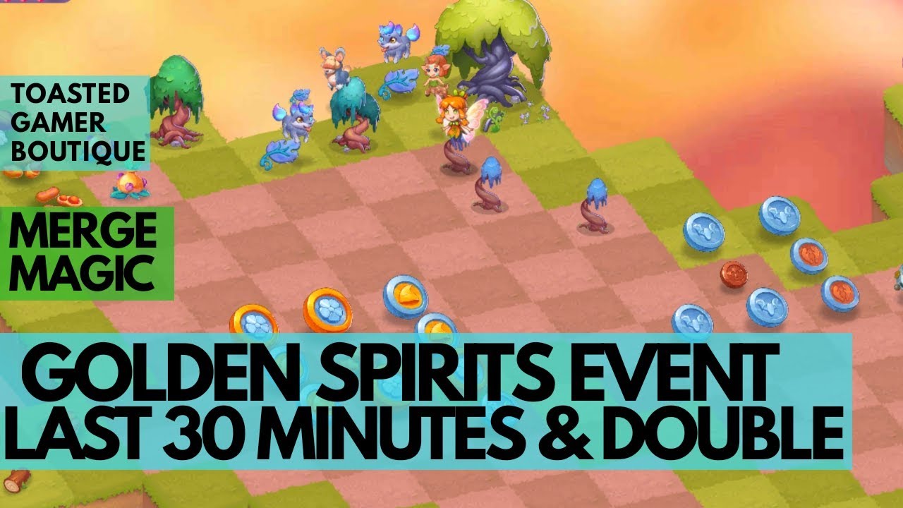 Last 30 Minutes & DOUBLE 3X Rewards • Merge Magic Golden Spirits Event