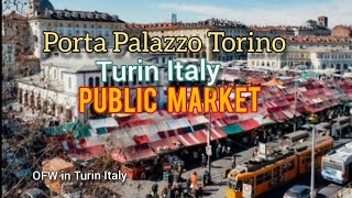 Turin Italy | Public Market Mga Presyo ng Karne at mga Prutas