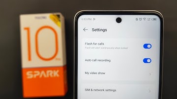 how to Set auto Call Recording Tecno Spark 10 Pro| Flash For Calls
