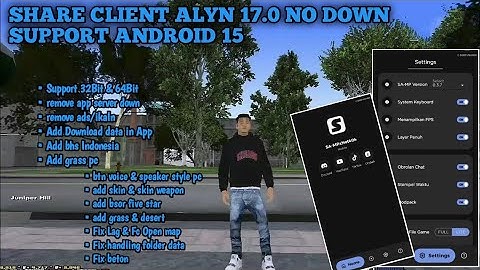 SHARE !! CLIENT ALYN 17.0 NO DOWN NO ADS/IKLAN !! SUPPORT ANDROID 15