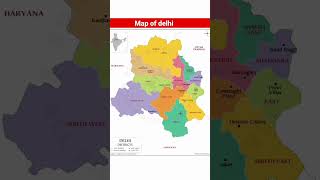 Map of Delhi | #delhi #map #shorts