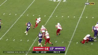 Nebraska QB Casey Thompson WILD 57 Yard Pass vs Northwestern | 2022 College Football
