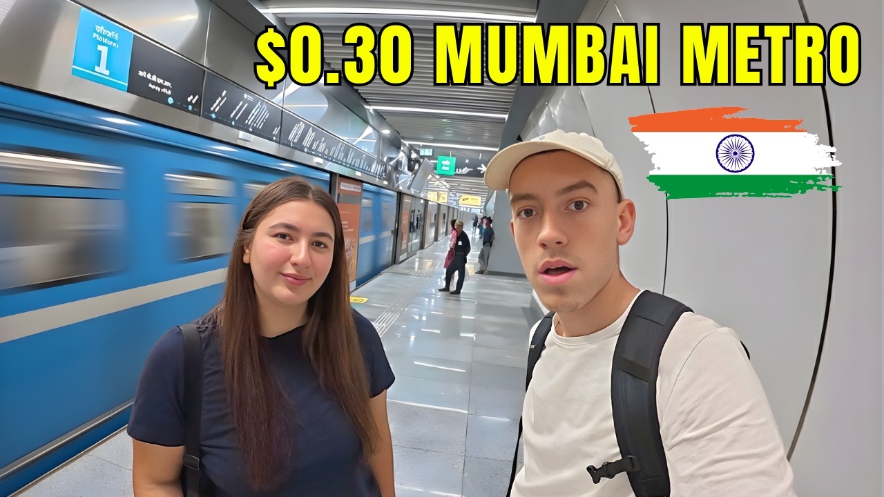 Мы впервые прокатились на знаменитом мумбайском метро 🇮🇳