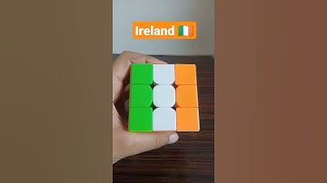 Different Country flags on A Rubik