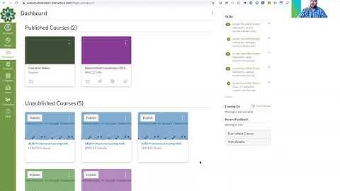 LMS 101 - Canvas: Signing in, dashboard, and menu