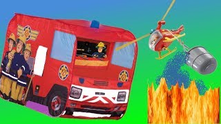 Feuerwehrmann und Feuerwehrauto gemeinsam im Spiel screenshot 5