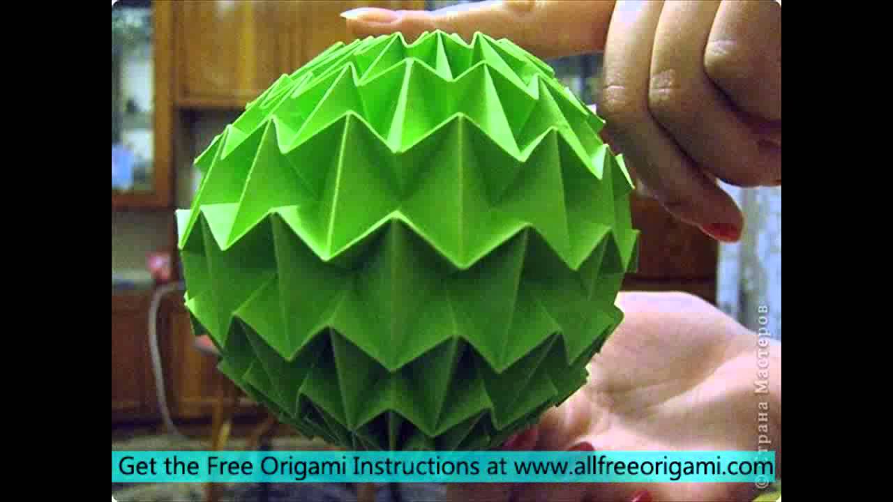 origami magic ball easy with printer paper YouTube