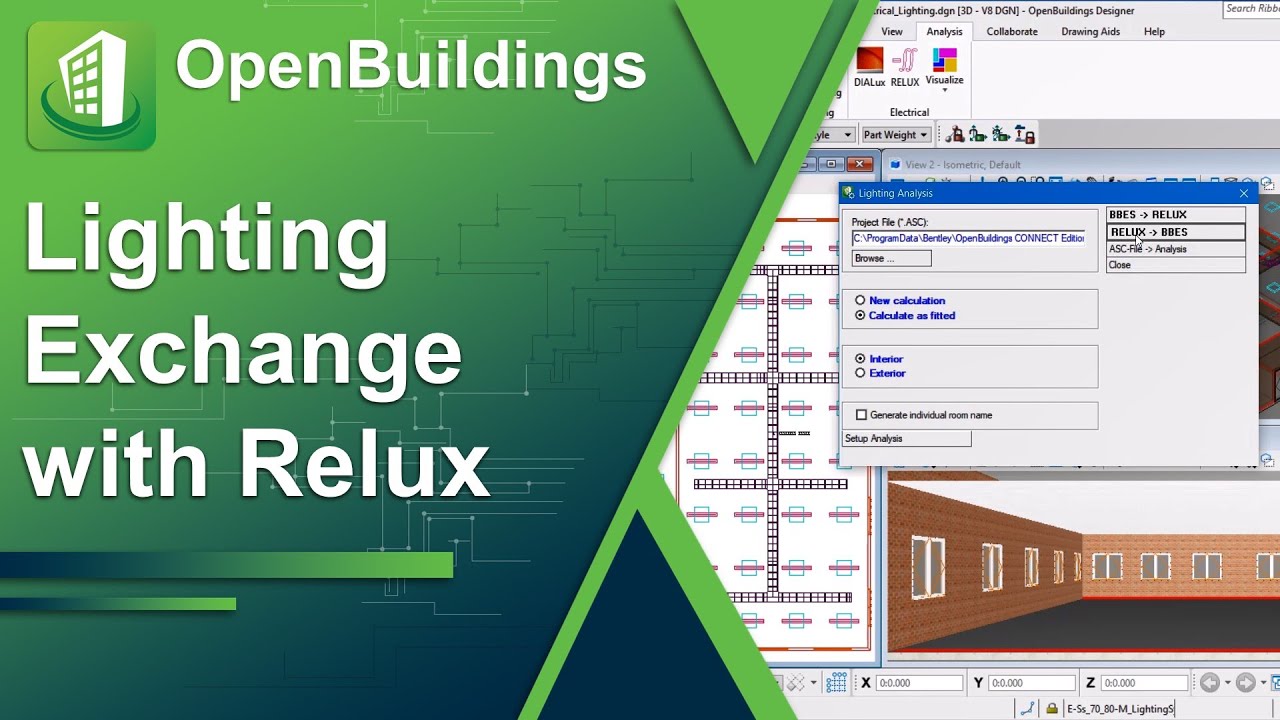 OpenBuildings Designer Update 10 Lighting Exchange with Relux YouTube