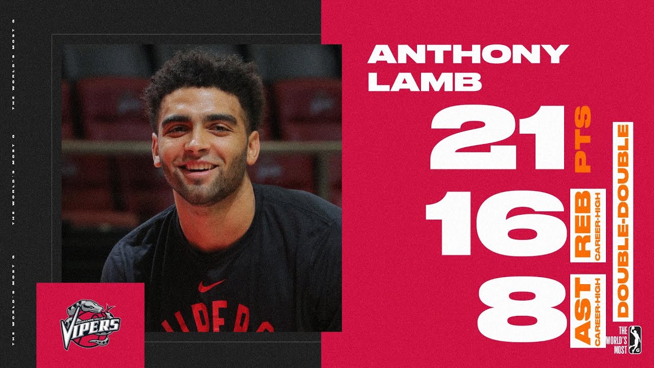 Anthony Lamb with 21 PTS, 16 REB, 8 AST vs. South Bay