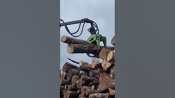 Sorting out some logs with the Botex #botex #forestmachine #firewood #timber #logs