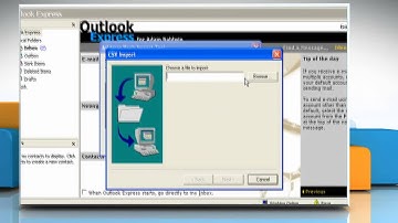How to import the address book file in Outlook Express on Windows® XP