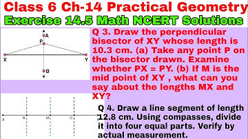 Class 6 Ex 14.5 Q 3 | Q 4 | Practical Geometry | Chapter 14 | Exercise 14.5 | Math NCERT Solutions