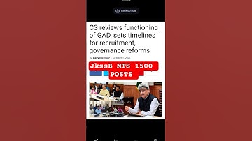 Jkssb Class iv 1500 posts |Full details #shorts #jkssb 9419145317