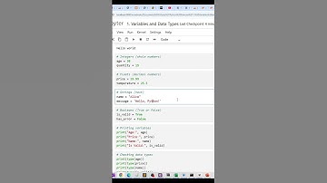 Learn Python #2 : Variables and Data Types Explained Simply #shorts